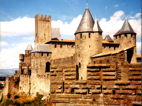 Carcassonne, vestingstad in Occitanië.